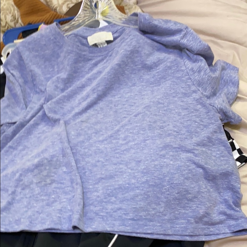 Blue crop top